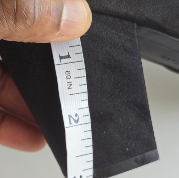 BCBGenation Ankle Boots Women Sz 9M Black Dolan Suede Block Heel Pointed Toe - Picture 8 of 16